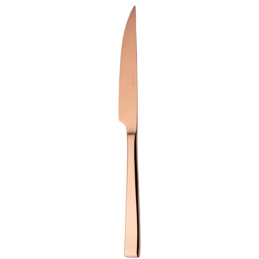 Steakkniv, Durban Mirror Copper, kobberfarvet, monobloc, 18/10 rustfrit stål, SOLA, (12 stk.)