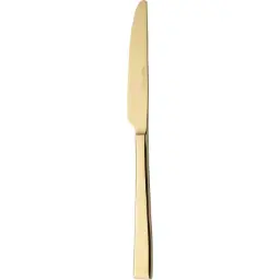 Bordkniv, Durban Mirror Gold, guld, monobloc, 18/10 rustfrit stål, SOLA, (12 stk.)