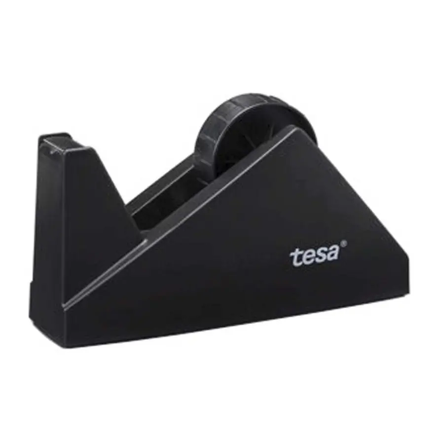 Tapedispenser, sort, bordmodel, Tesa Easy Cut, max.25mm x 66m, (1 stk.)