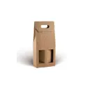 Vinkarton til 2 flasker, brun, 3/4 l, (20 stk.)
