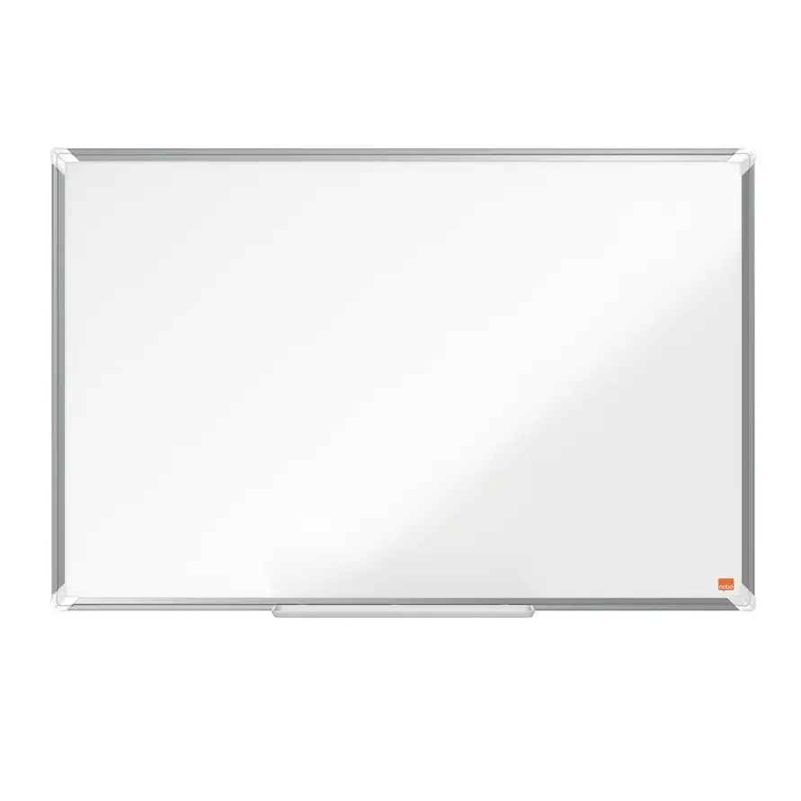 Whiteboardtavle, Nobo Premium Plus, stål, 90x60cm, hvid, (1 stk.)