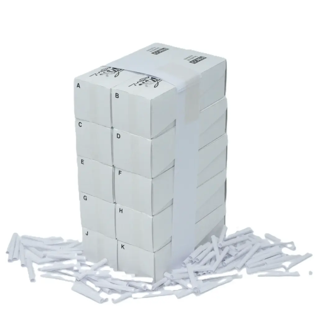 Kinesiske lotterisedler, hvid, 200numre/pak, (1 stk.)