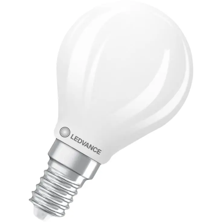 Dæmpbar LED kronepære, E14, 470lm, 2700K, 3,4W/827 (40W), mat, LEDVANCE Parathom, (10 stk.)