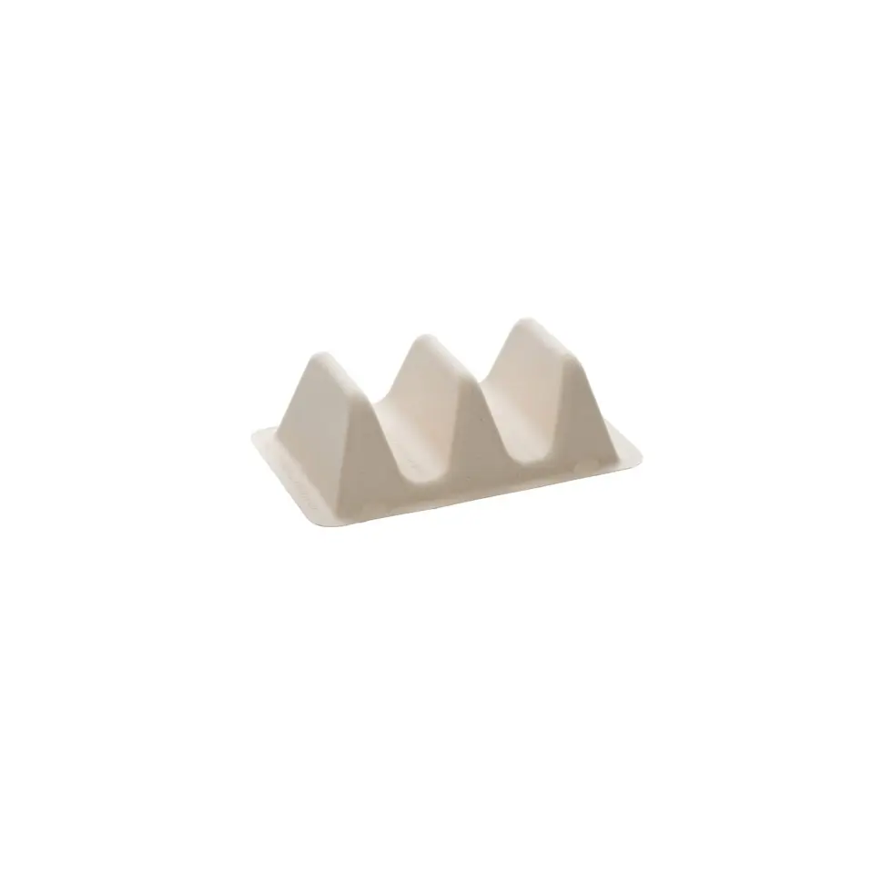 Indsats til taco, til 2 styk, bagasse, (300 stk.)