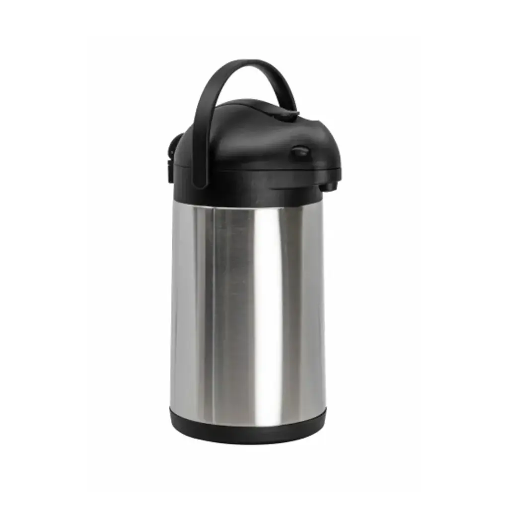 Pumpetermokande, 3,5L, Ø17x35cm, blank sølv, stål, Proff-Line, (1 stk.)