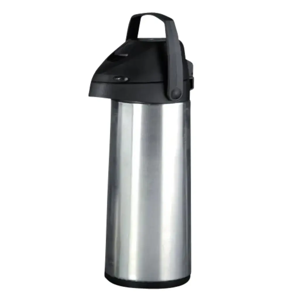 Pumpetermokande, 1,9L, Ø13.5x37cm, blank sølv, stål, Proff-Line, (1 stk.)