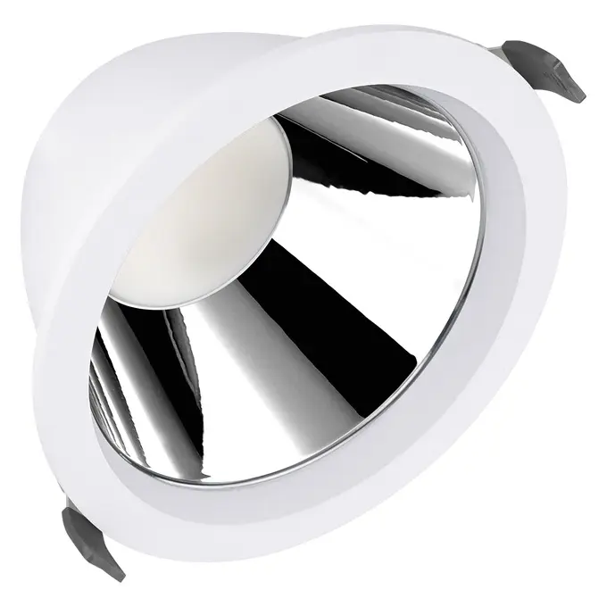 LEDVANCE Downlight Comfort UGR19 18W 2160lm Ø150 mm – Multi Select 3000K/4000K – Hvid indbygningsspot (8 stk.)