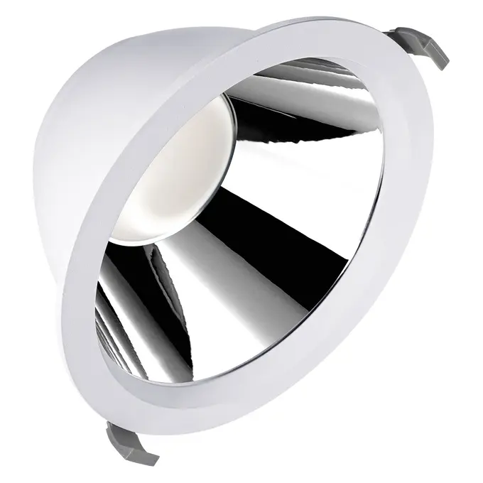 LEDVANCE Downlight Comfort UGR19 30W 3600lm Ø205 mm – Multi Select 930/940 – Hvid (8 stk.)