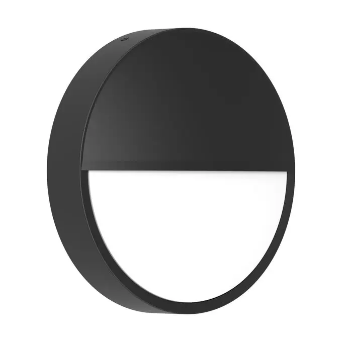 LEDVANCE Surface Bulkhead Outdoor Halvskærm Ø250 mm – Sort (8 stk.)