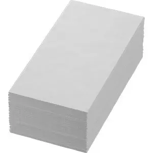 Middagsserviet, 3-lags, 1/8 HF, 40x40cm, hvid, 100% nyfiber, (1.000 stk.)