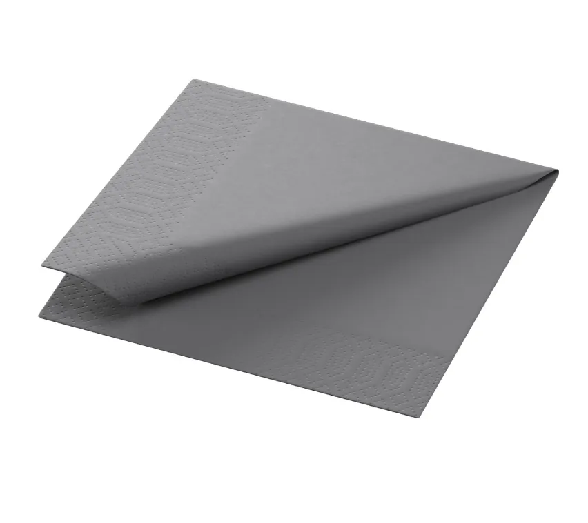 Kaffeserviet, 3-Lags, 24x24cm, granitgrå, Duni, (2.000 stk.)