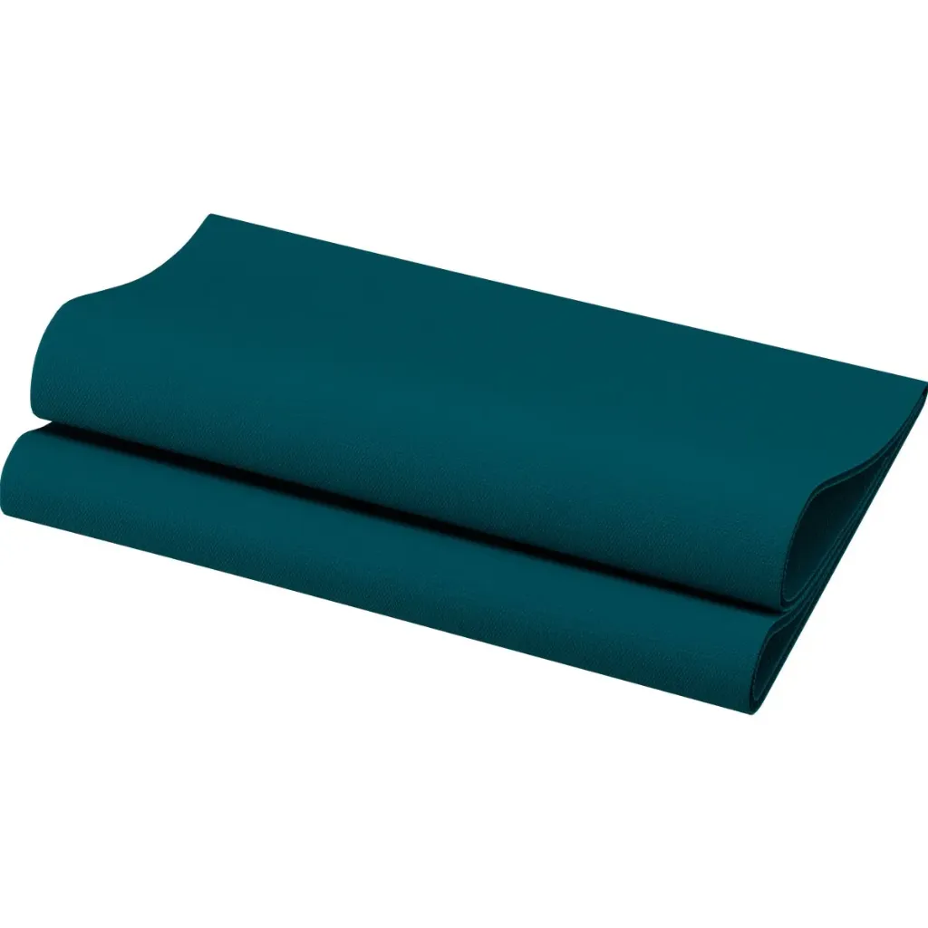 Middagsserviet, 40x40cm, 1/4fold, Ocean Teal, Duni, Dunisoft, (360 stk.)