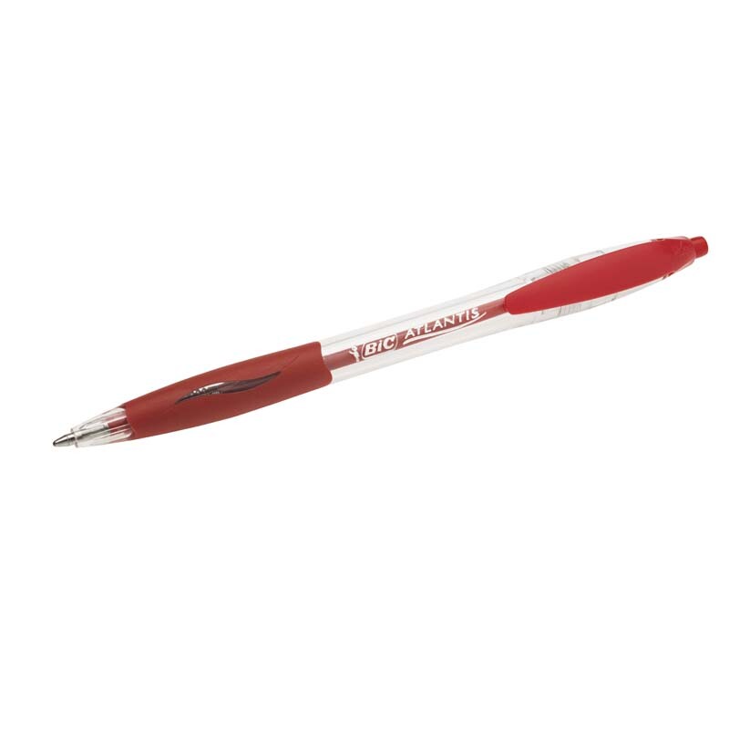 Kuglepen, Bic Atlantis, REFRESH BP M 0,1-0,5MM, rød