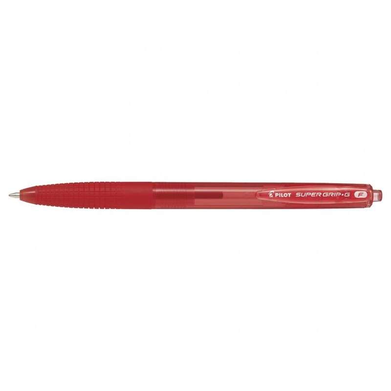 Kuglepen, Pilot Super grip G, F, 0,22MM rød
