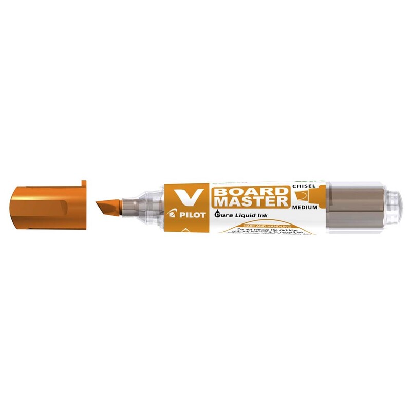 Whiteboardmarker, Pilot V-Board Master S 4-6MM, Skrå spids, orange, non-permanent