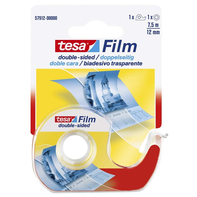Tape, TESA 57912, 12mmx7.00m, transparent pakke a 10 ruller (Rulle)