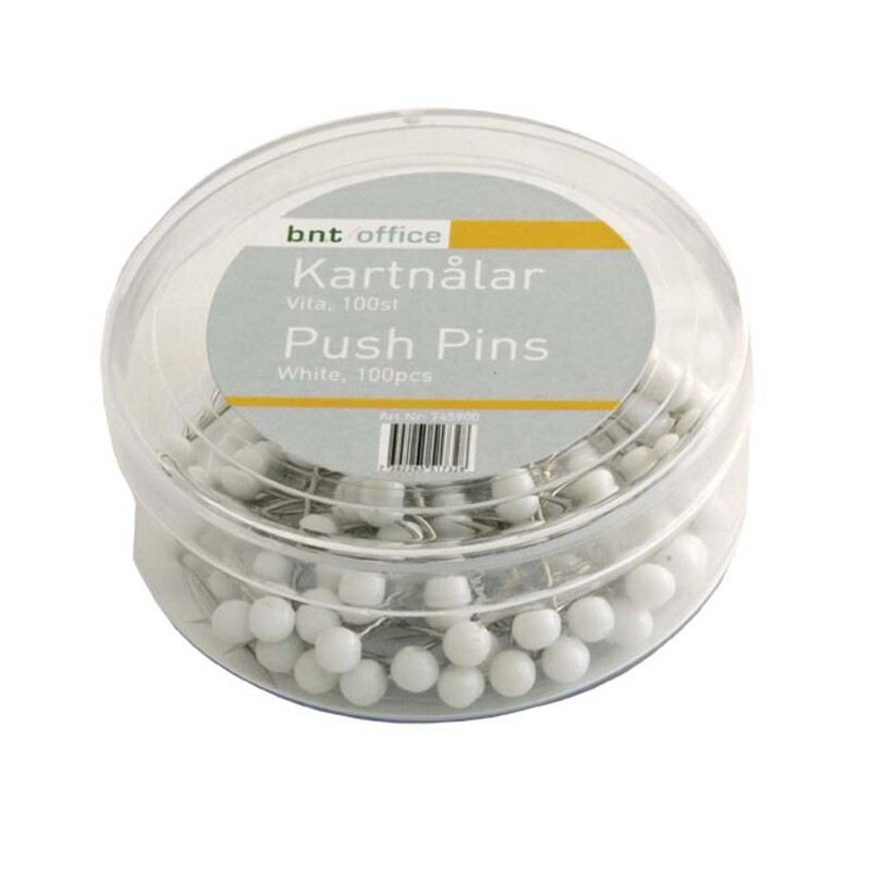 Kortnåle, BNT, hvid, 4x20 pakke a 100 stk (Pakke)