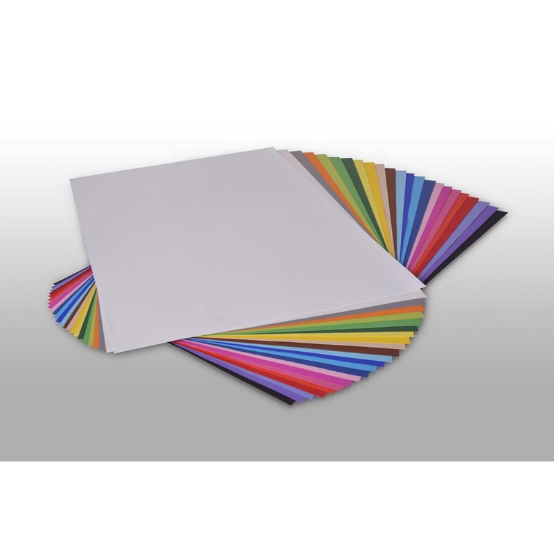 Folia Karton Play Cut, assorteret Ubestrøget, 180g/m2 210mm x 297mm, A4, Smal bane pakke a 100 (Pakke)