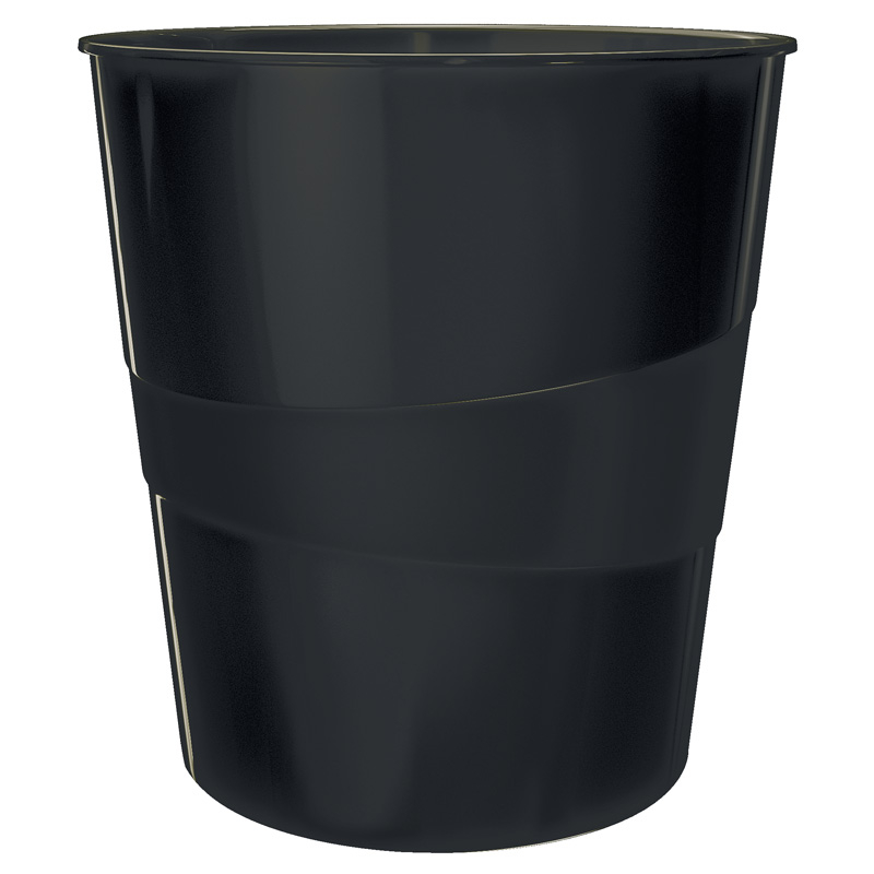 Papirkurv, Leitz, 15 liter, sort