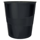 Papirkurv, Leitz, 15 liter, sort