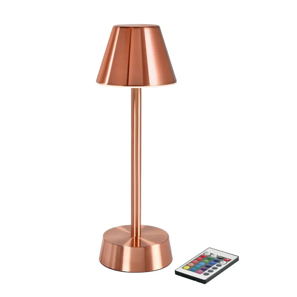 LED-lampe, Duni Zelda, 10,3x32 cm, Rose Gold, ledningsfri, (6 stk.)