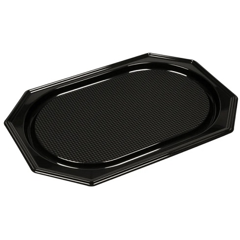 Serveringsfad, 35x25cm, sort, RPET, lille, (10 stk.)