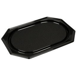 Serveringsfad, 35x25cm, sort, RPET, lille, (10 stk.)