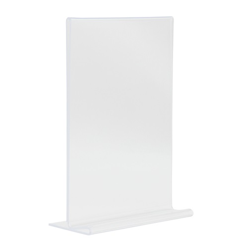 Bordrytter, T-skilt, Securit, A5, akryl, klar transparent, (1 stk.)