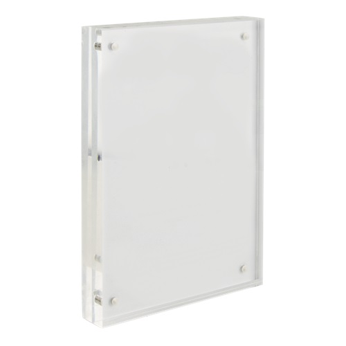 Displayramme i kraftig akryl og med magnetisk lukning, Securit, A6, akryl, klar, (1 stk.)