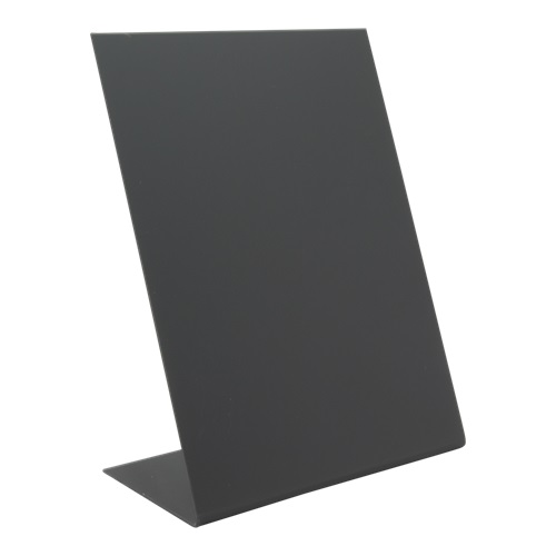 Bordrytter, L-formet, Securit, A5, akryl, sort, (3 stk.)