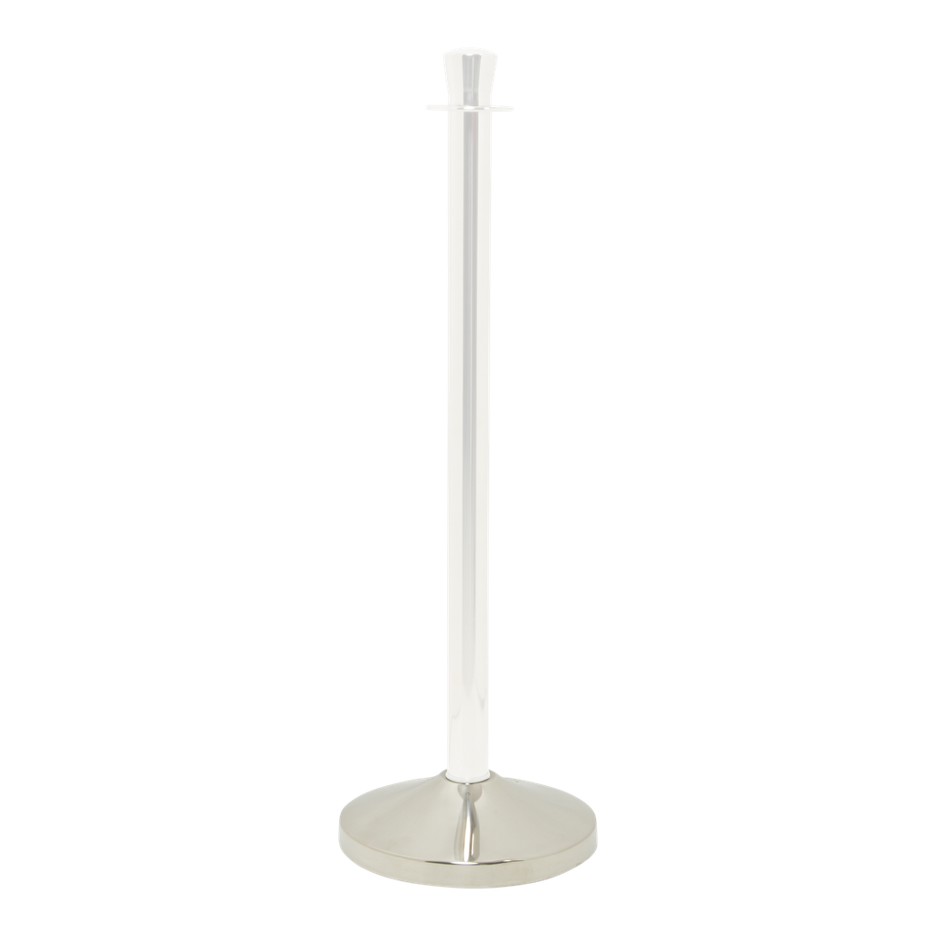 Fod til afspærringsstolpe / kø-guide, Securit, "Classic Chrome", Ø31 cm, rustfrit stål, (1 stk.)