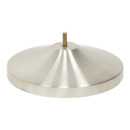 Fod i stål til afspærringsstolpe / kø-guide med udtræk, Securit, 8,8xØ31 cm, rustfrit stål, børstet, (1 stk.)