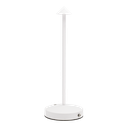 LED Ledningsfri bordlampe, ANGELINA, Securit, inkl. magnetisk ladekabel, IP54, metal, hvid, (1 stk.)