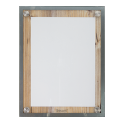 LED Lys-displaykasse, Securit, 1xA4, "Glass star" informationsdisplay eg