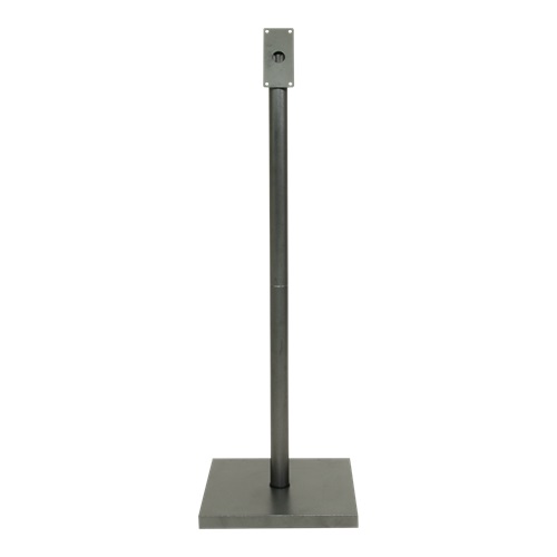 Stander til LED Lys-displaykasse, Securit, coated steel, 138x40x40 cm, rustfrit stål, sort, (1 stk.)