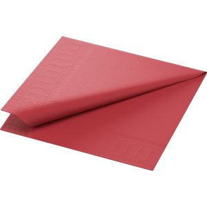 Frokostserviet, 3-lags, 33x33cm, bordeaux, Duni, (1000 stk.)