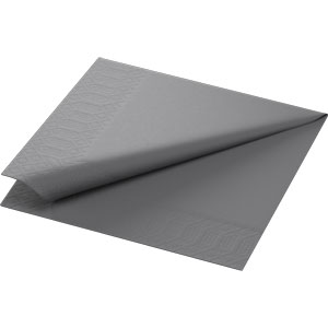 Frokostserviet, 3-lags, 33x33cm, granitgrå, Duni, (1000 stk.)
