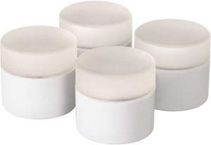LED minilys, 48x50mm, multifarvet, ekstratilbehør, Duni, (4 stk.)