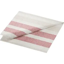 Middagsserviet, 3-lags, 40x40cm, Rigato bordeaux, Duni, (1000 stk.)