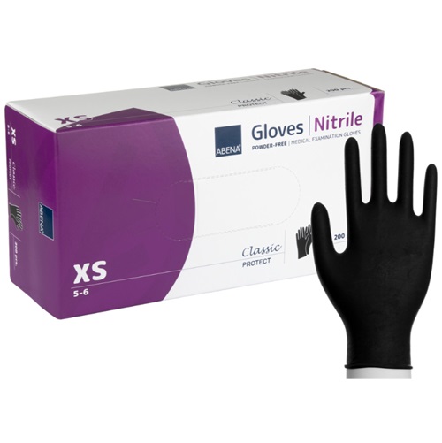 [10963] Nitrilhandsker, Sort, XL, Classic, Pudderfri, CAT III, (100 stk.)