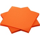 Serviet, bio, Dunisoft, 20x20cm, Sun Orange, Duni, (2880 stk.)